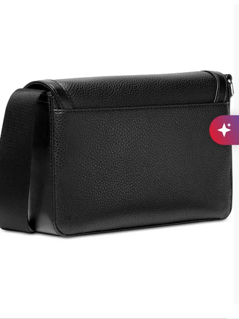 Michael Kors unisex Leather Mini-Flap Logo Crossbody Bag